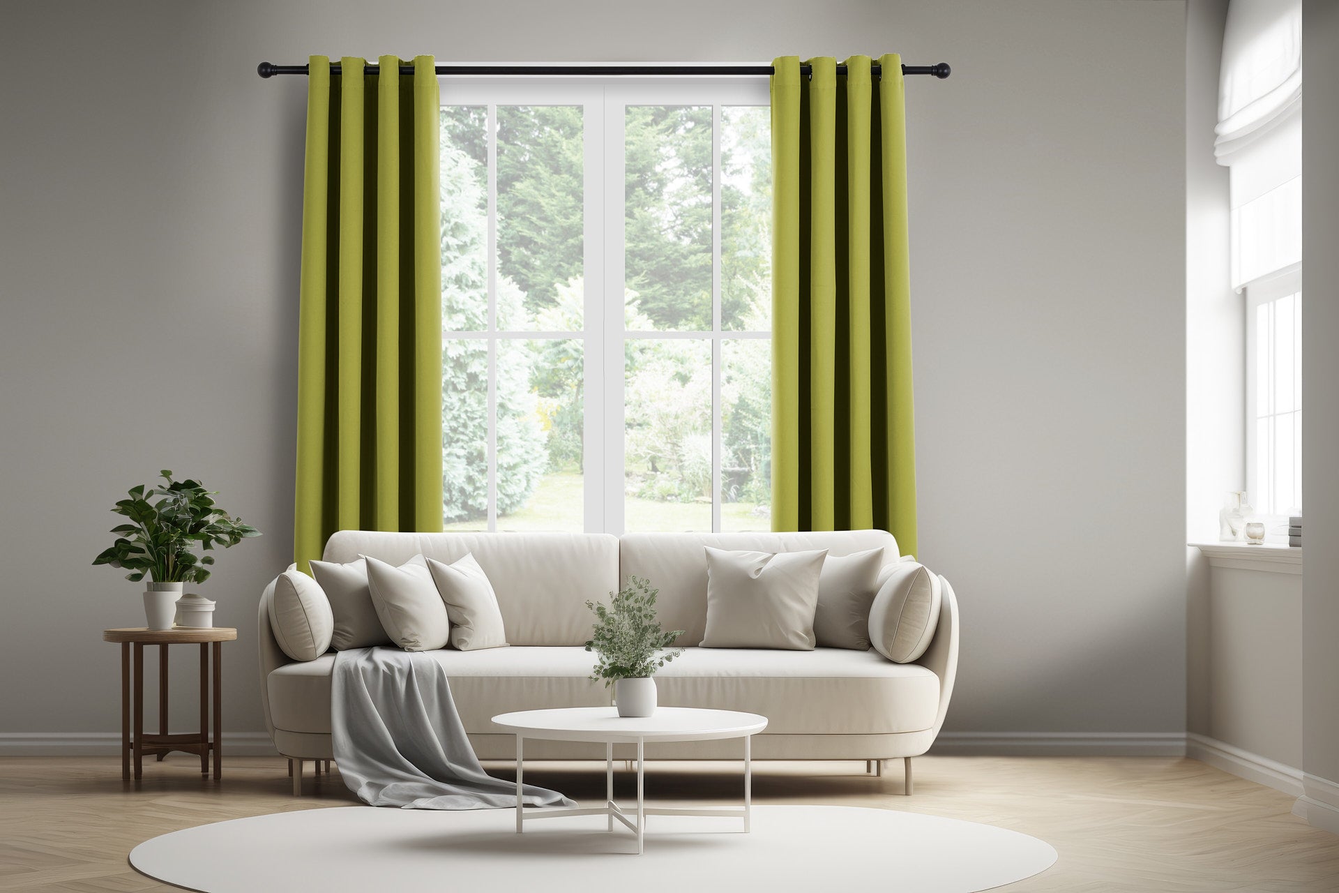 Gordijn - 150 x 250 cm - Ringen - Mint