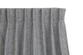 Luxe geweven gordijn - 150 x 260 cm - Haken - Zilver Grijs