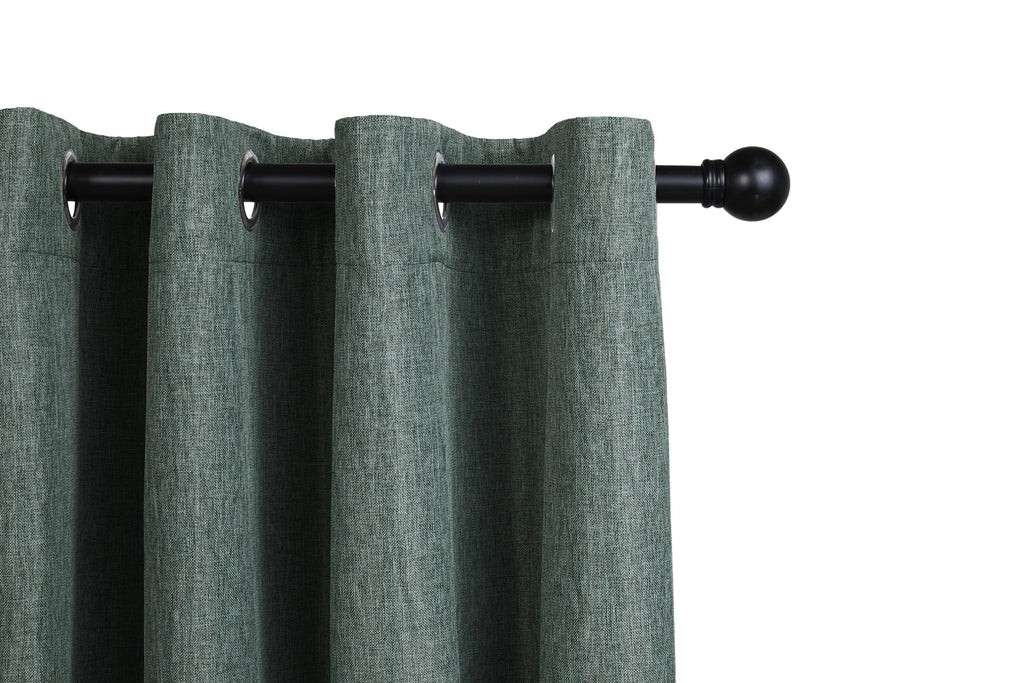 Luxe geweven gordijn - 150 x 260 cm - Ringen - Groen