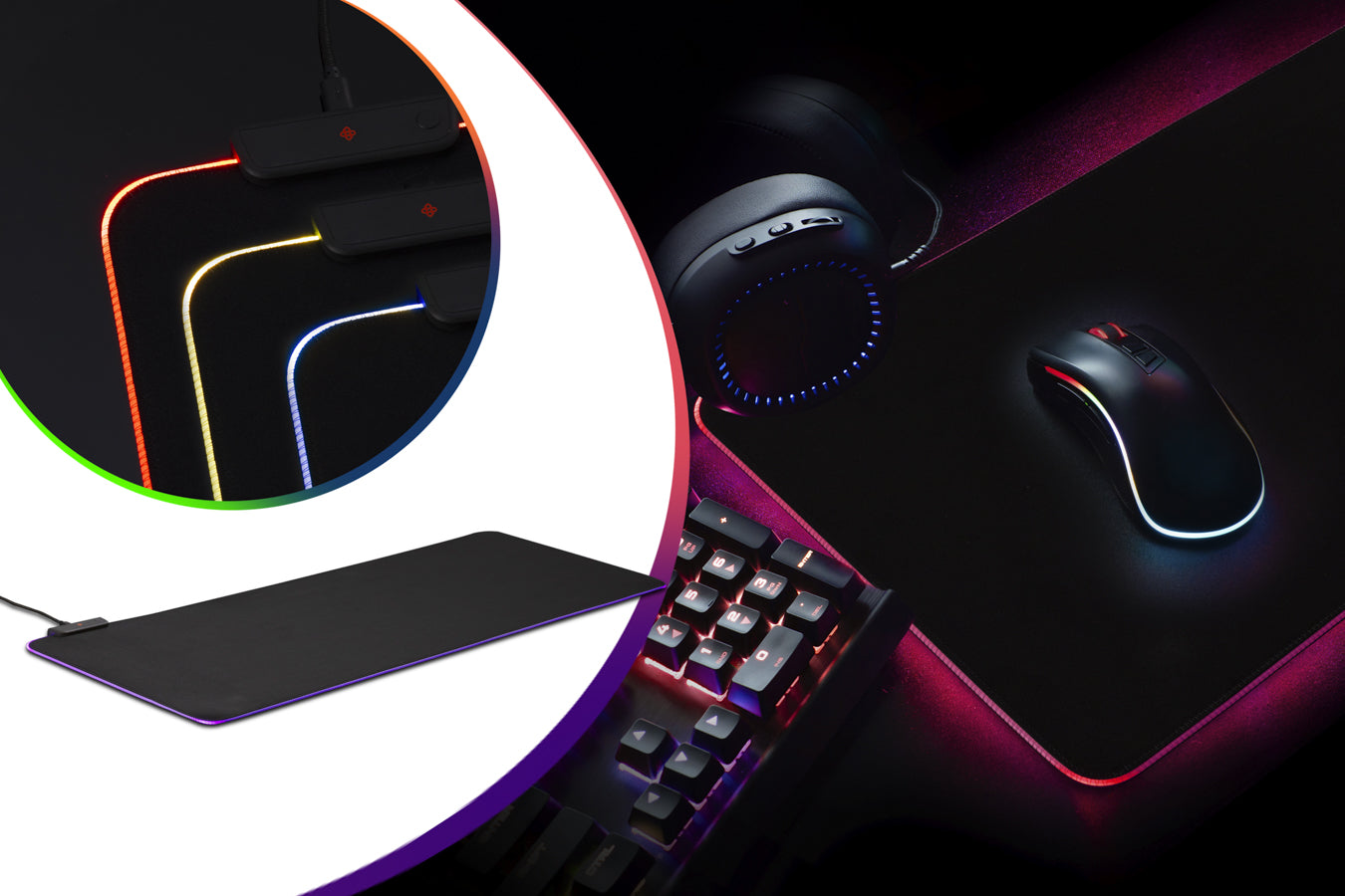XXL Gaming Muismat met LED
