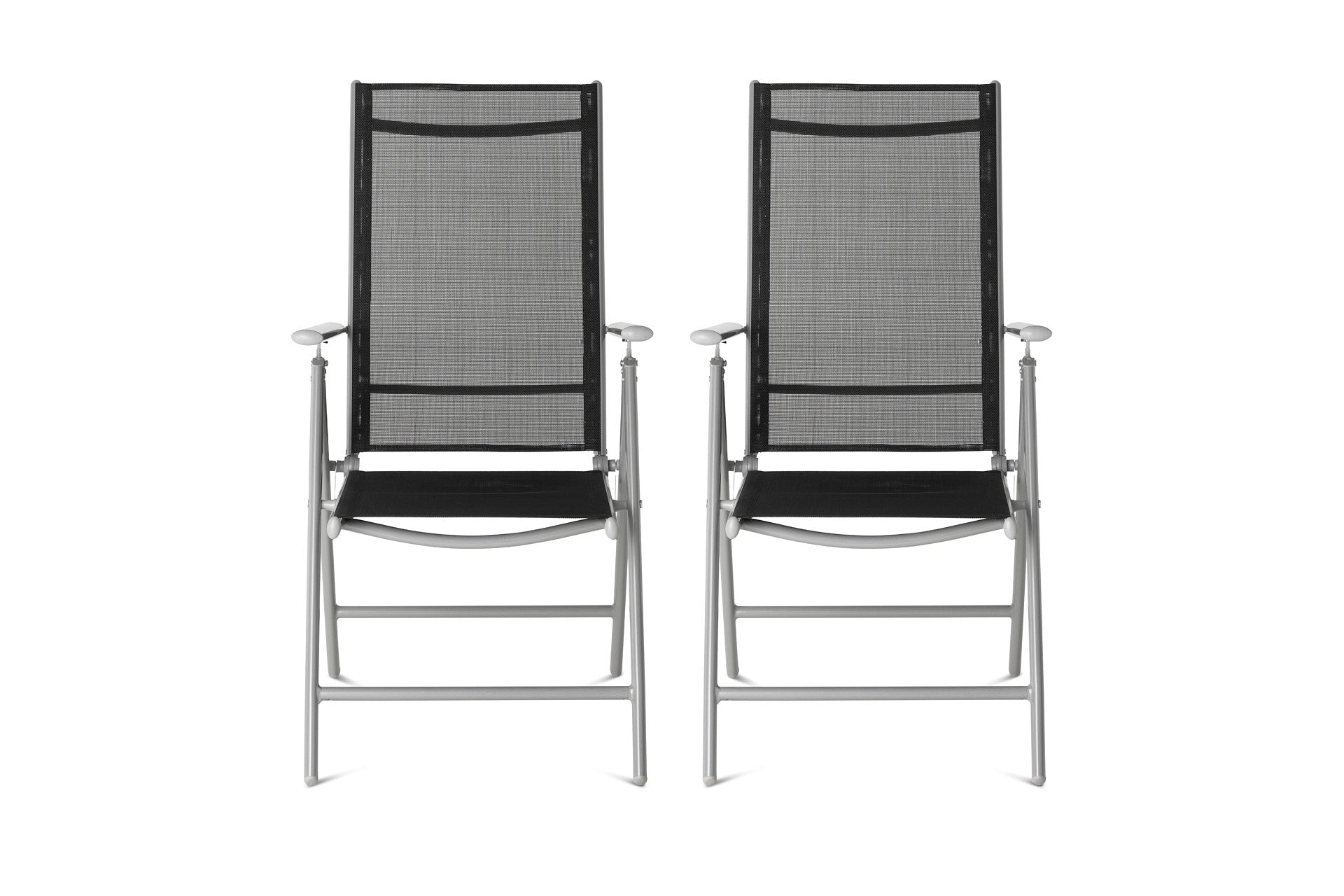 Aluminium Tuinstoel - Set/2 - Antraciet