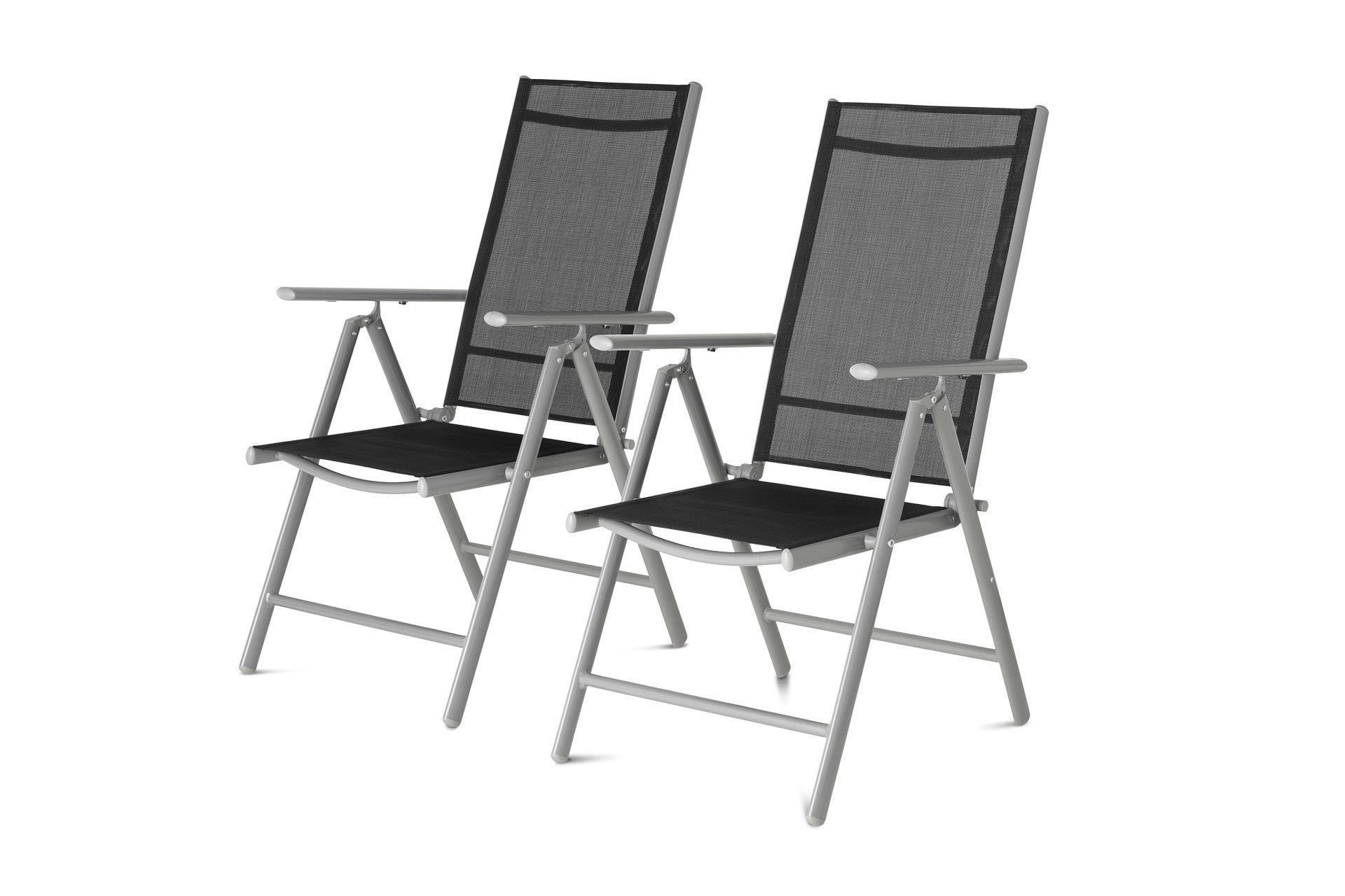 Aluminium Tuinstoel - Set/2 - Antraciet
