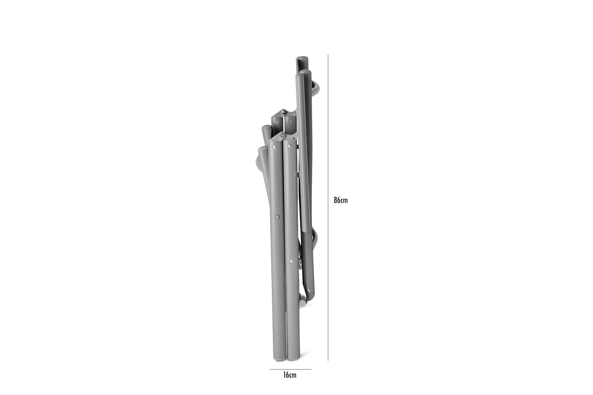 Aluminium Tuinstoel - Set/2 - Antraciet