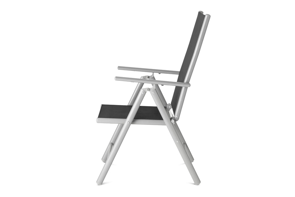 Aluminium Tuinstoel - Set/2 - Antraciet