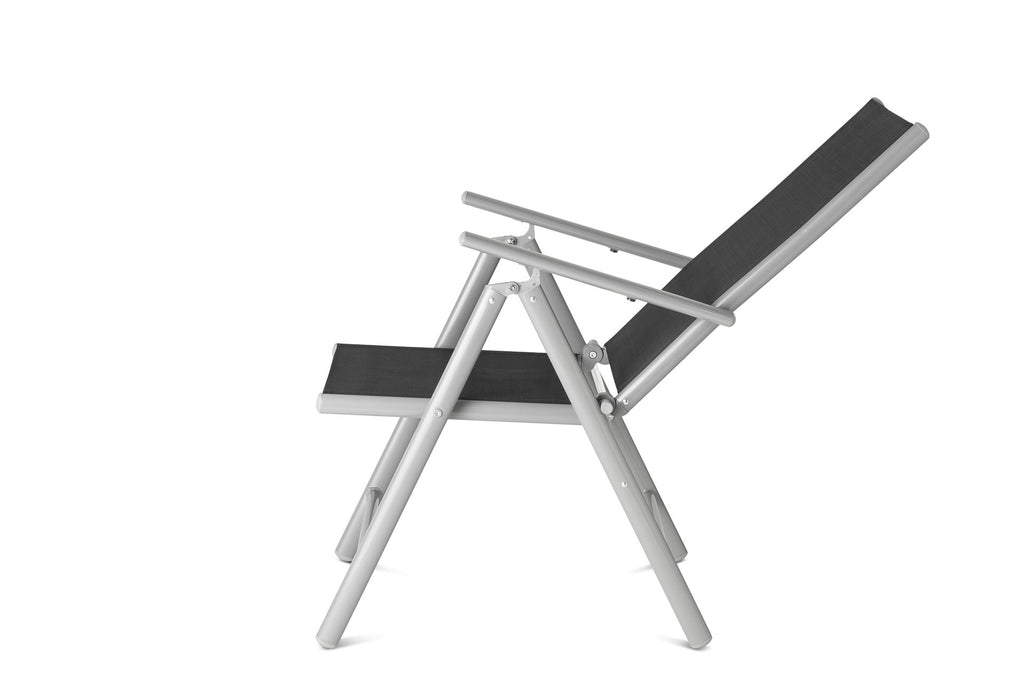 Aluminium Tuinstoel - Set/2 - Antraciet