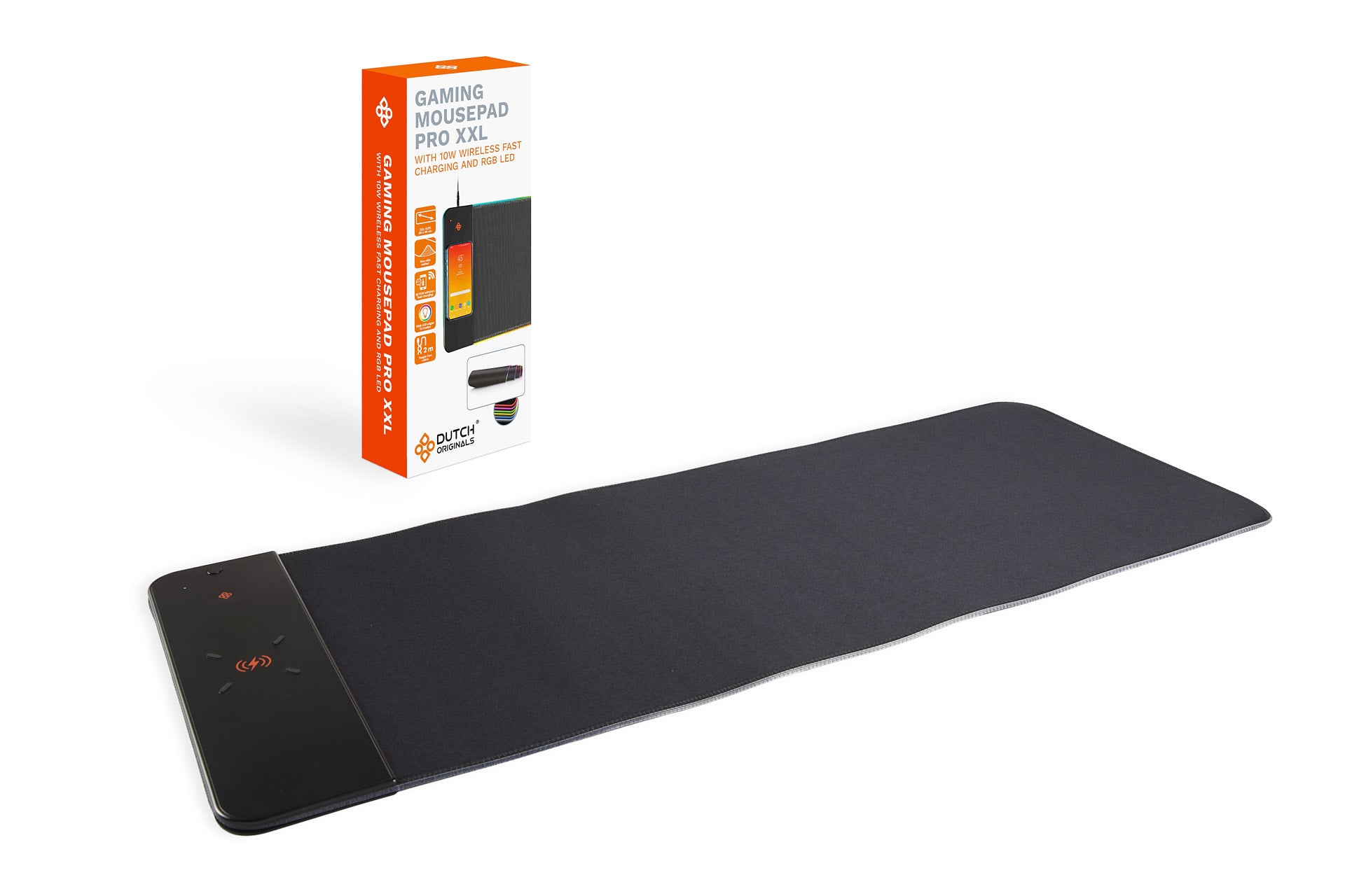 XXL Gaming Muismat met LED en Draadloze Oplader