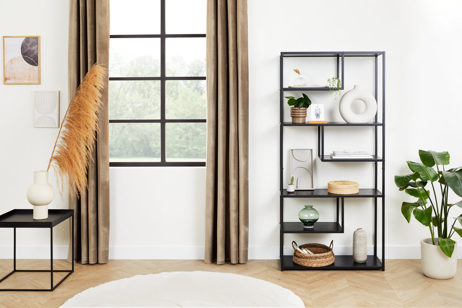 Open Wandkast Saint-Tropez - Zwart