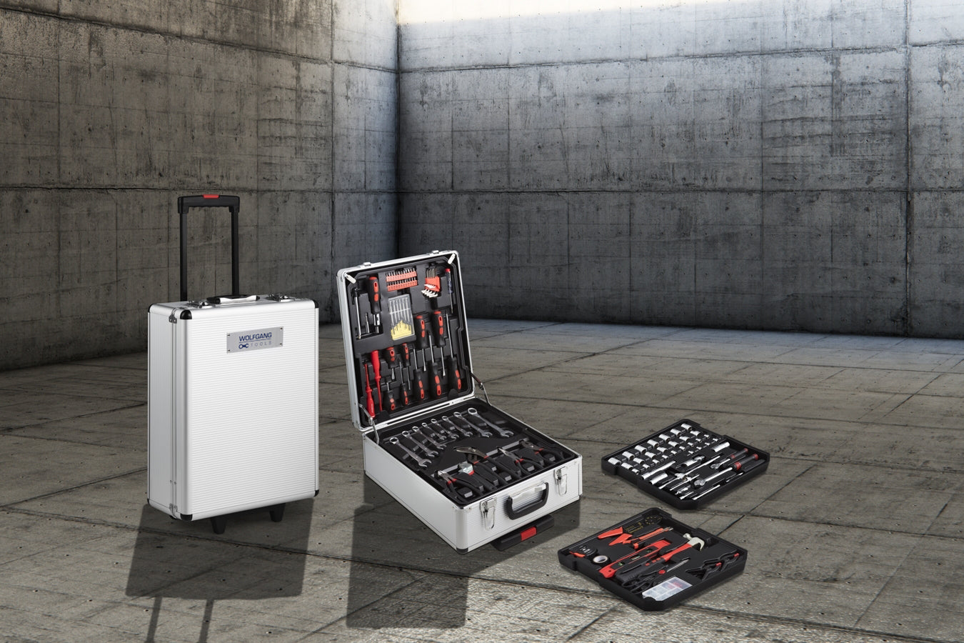 Gereedschapskoffer 300-delig met kabelbinders