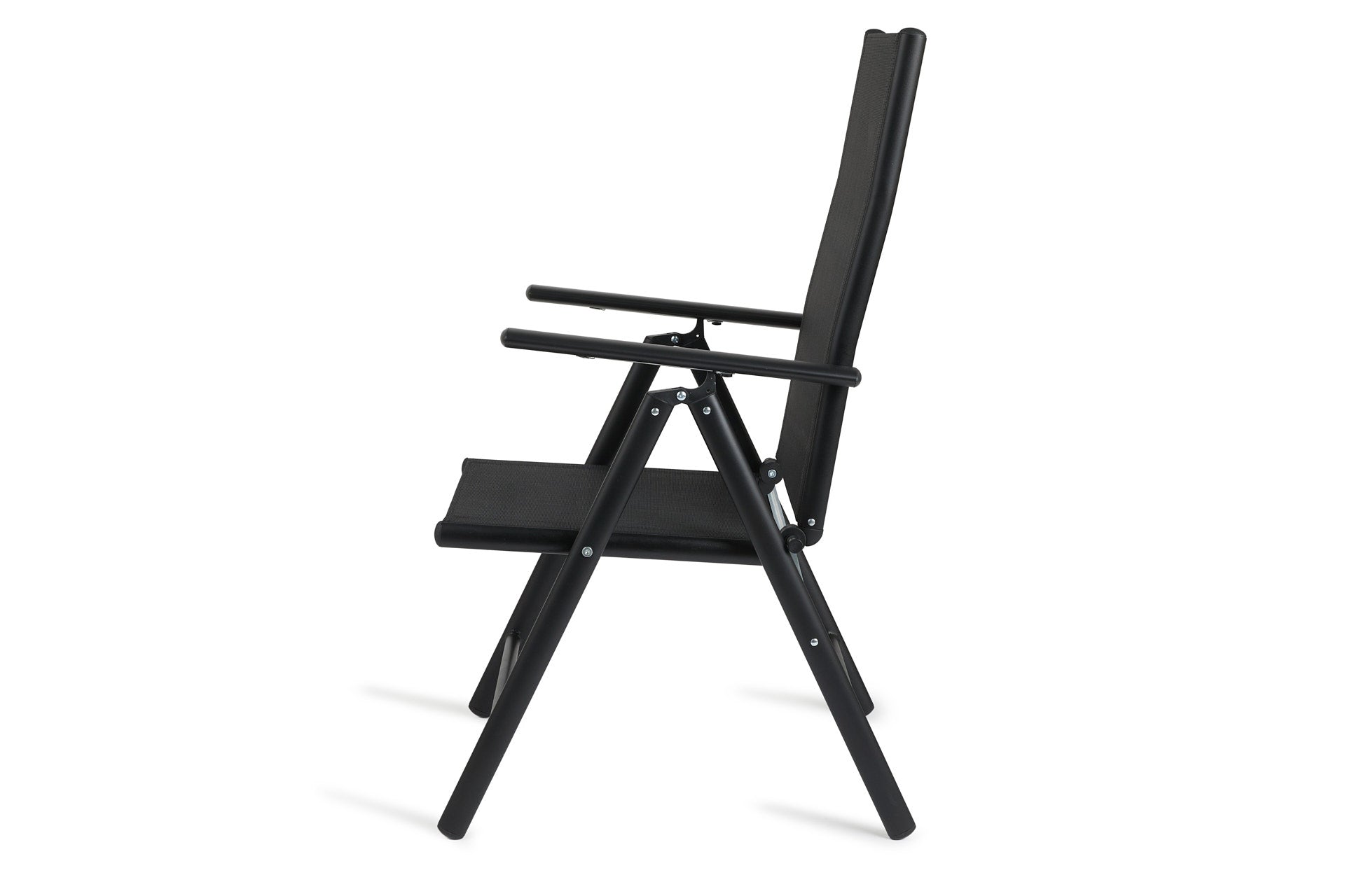 Aluminium Tuinstoel - Set/2 - Zwart