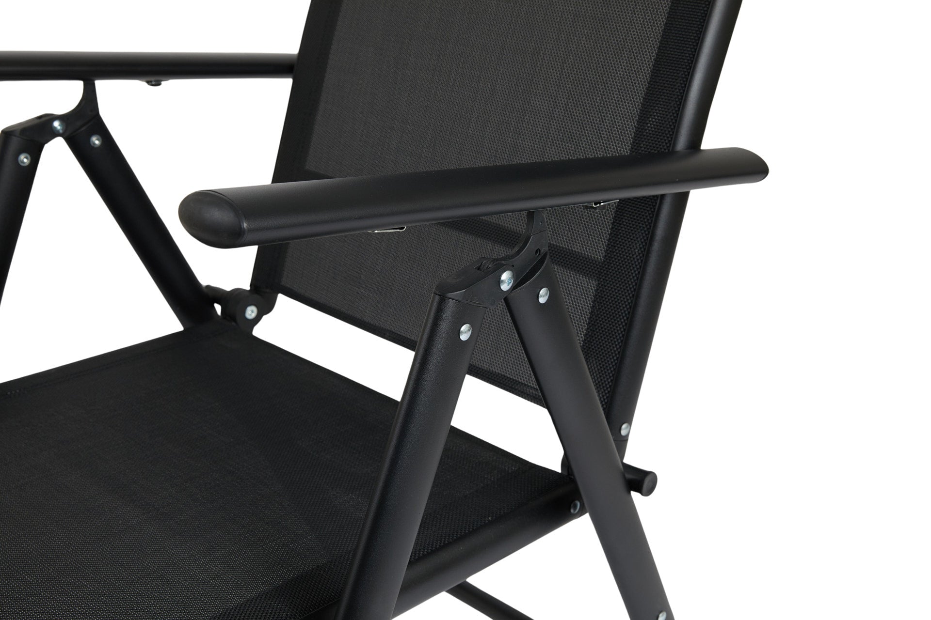 Aluminium Tuinstoel - Set/2 - Zwart