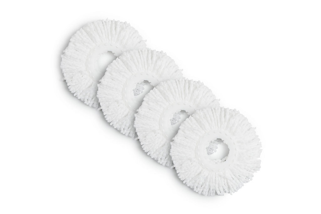 Spin mop met 4 moppen