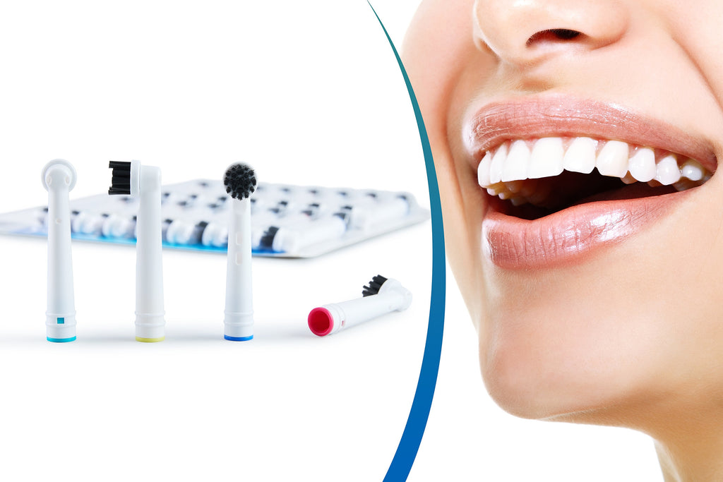 Opzetborstels OralB Charcoal - 32 stuks