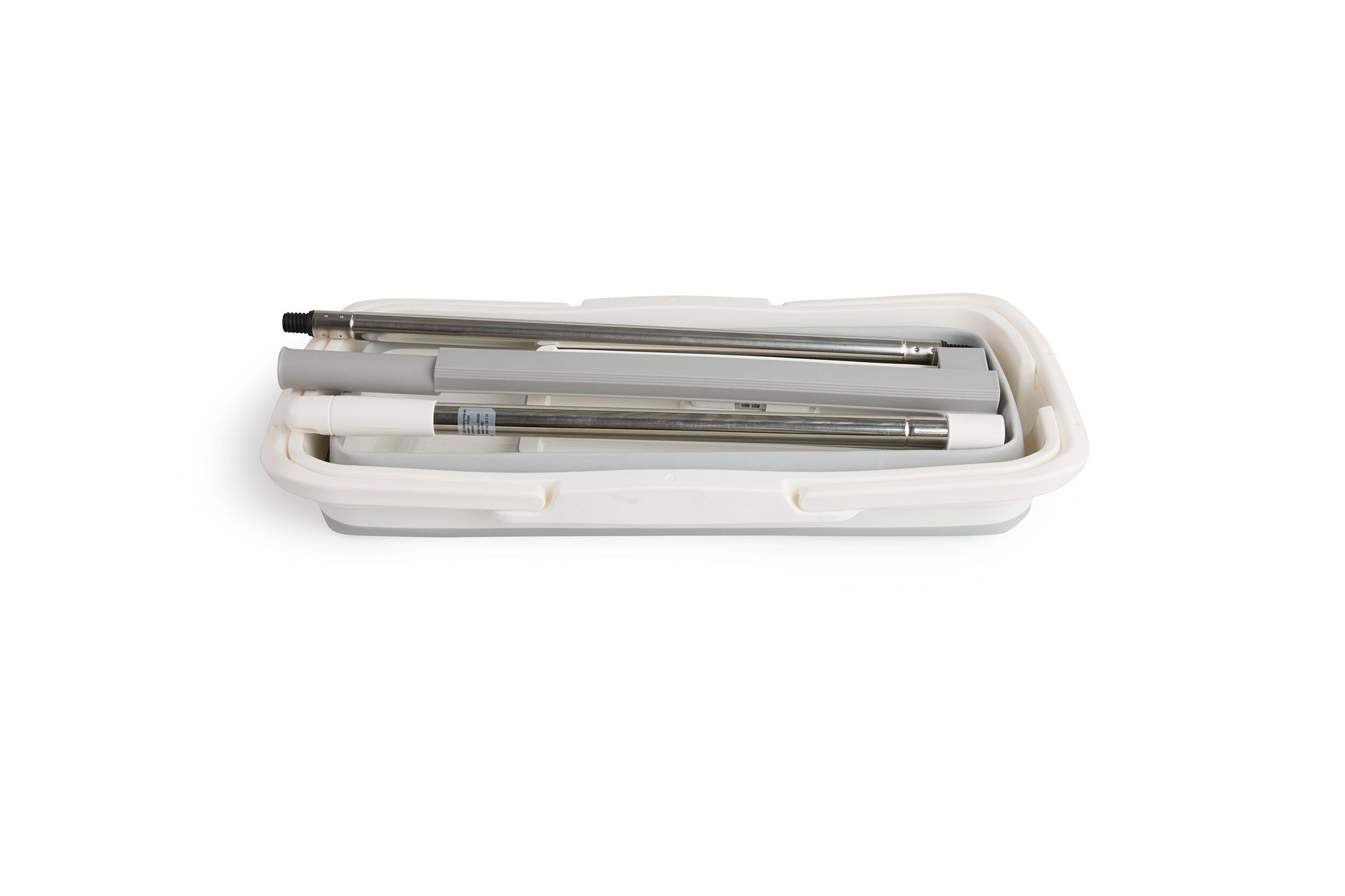 Zelfreinigende dweilset incl. opvouwbare emmer + 4 moppen