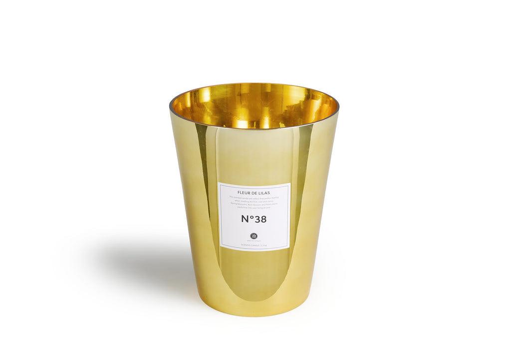 Geurkaars XL - Goud glas