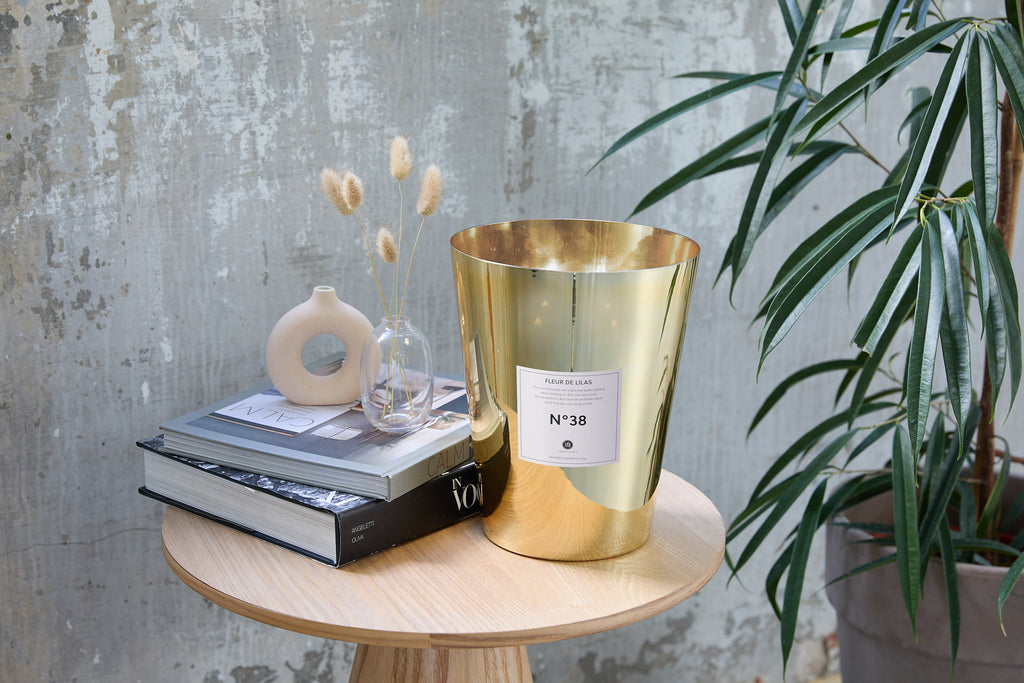 Geurkaars XL - Goud glas