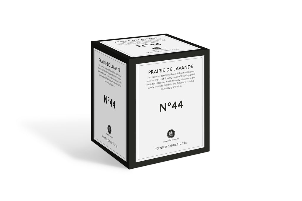 Geurkaars XL - Zwart/wit panterprint