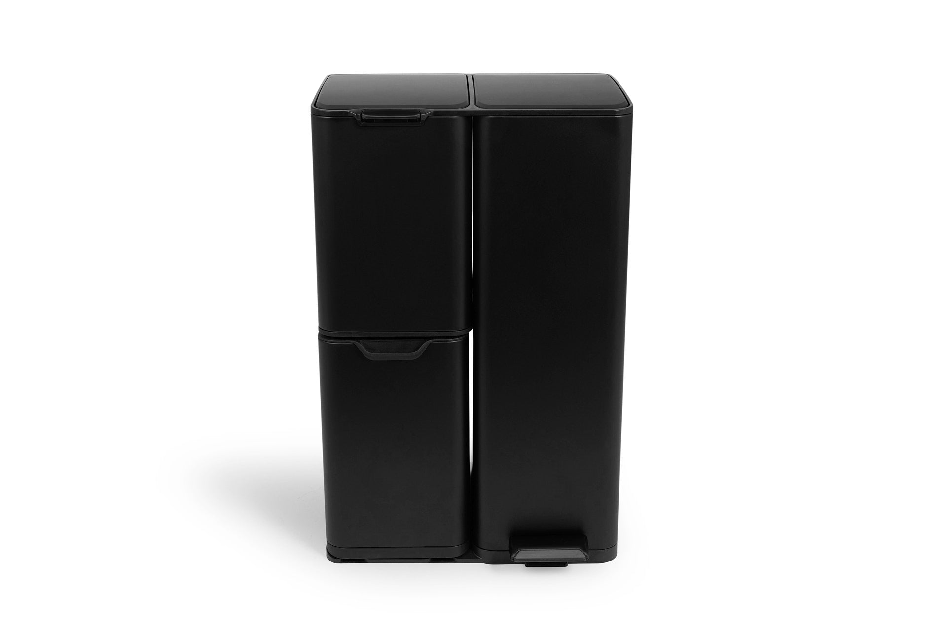 Prullenbak soft close 60L - mat zwart