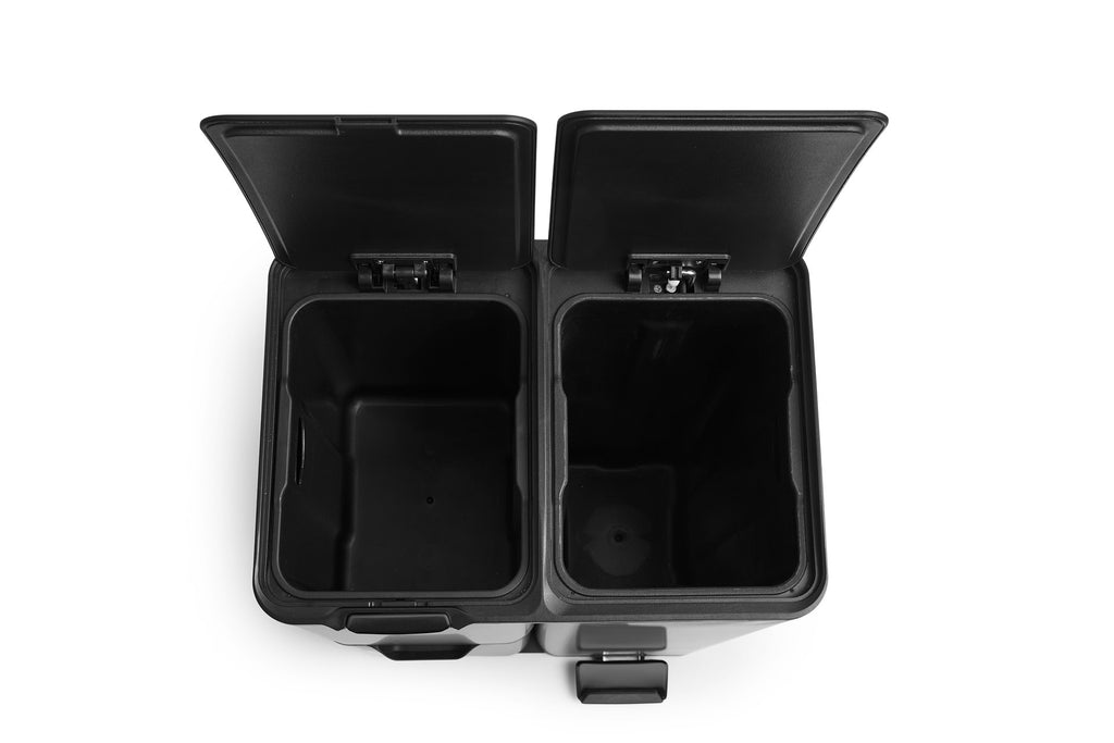 Prullenbak soft close 60L - mat zwart