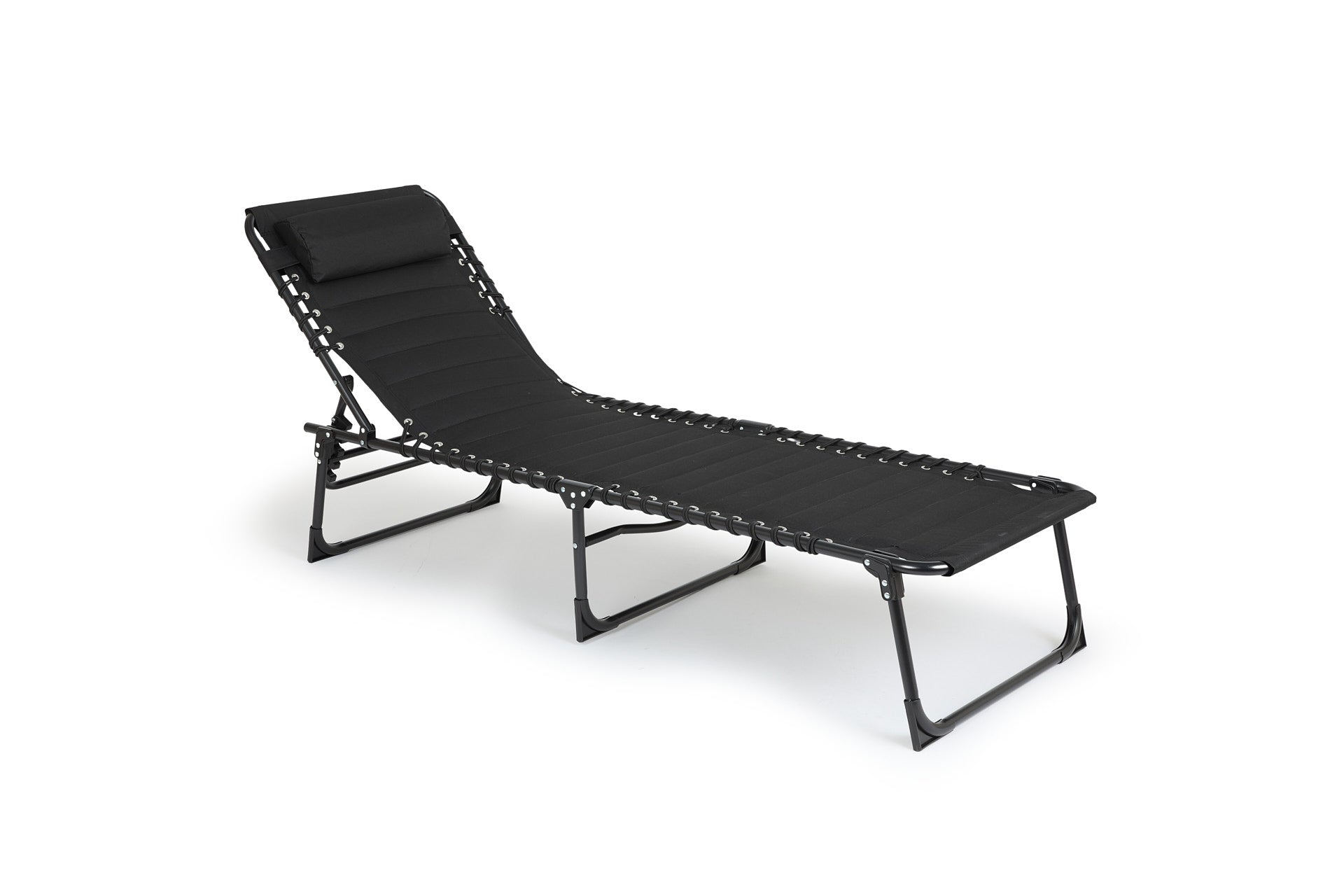 Ligbed met kussen & padding - Zwart