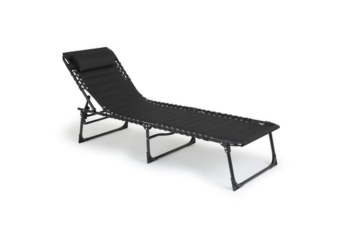 Ligbed met kussen & padding - Zwart