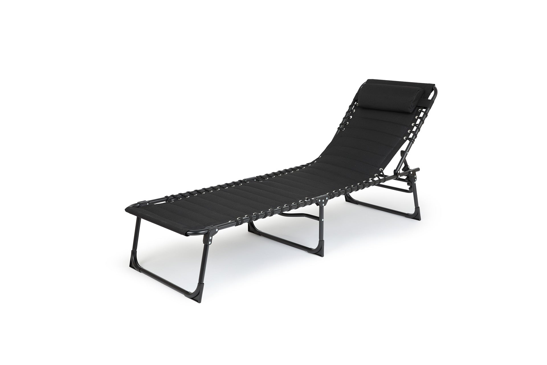 Ligbed met kussen & padding - Zwart