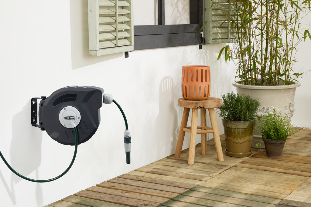 Tuinslang met haspel - 10m