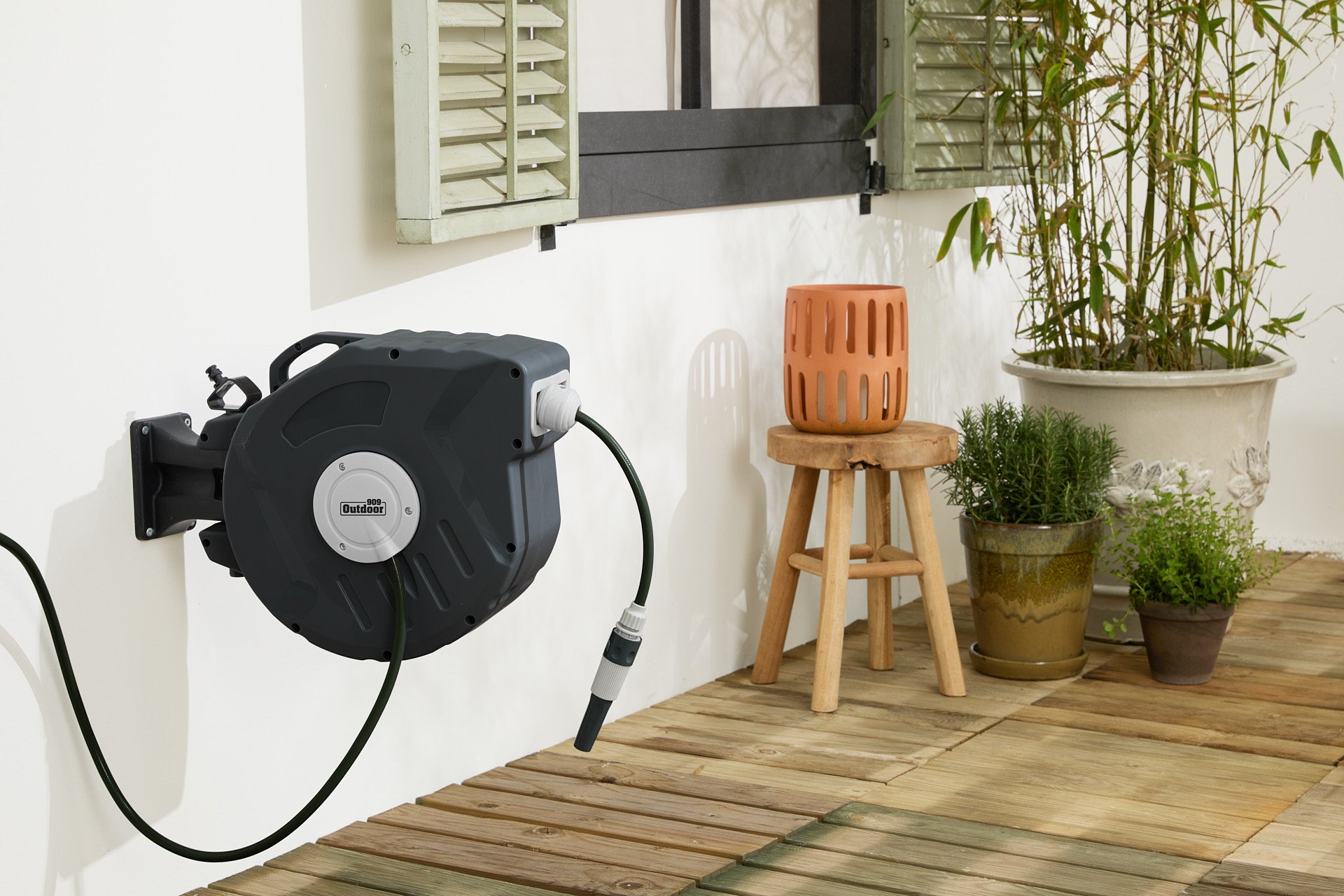 Tuinslang met haspel - 20m