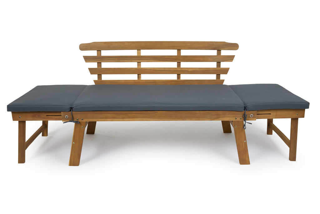 Houten Tuinbank met ligfunctie