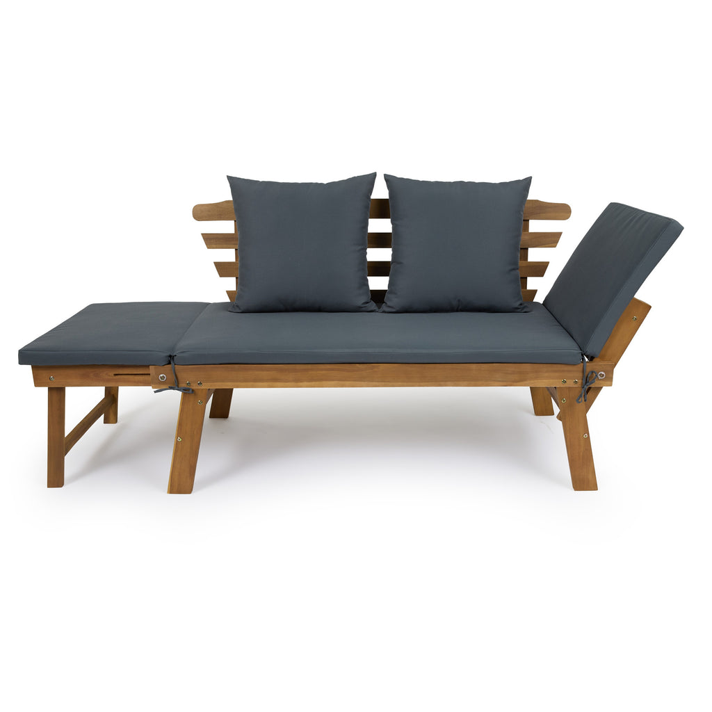 Houten Tuinbank met ligfunctie