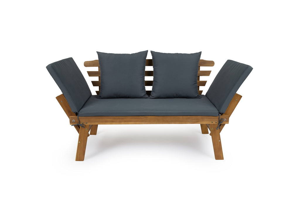 Houten Tuinbank met ligfunctie
