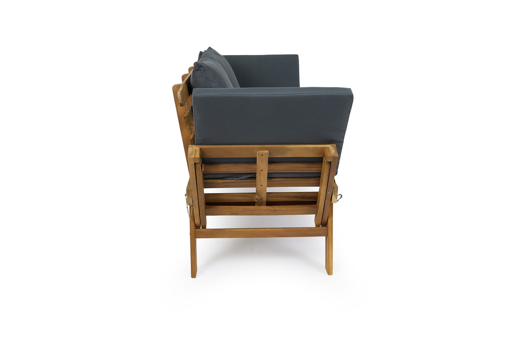 Houten Tuinbank met ligfunctie