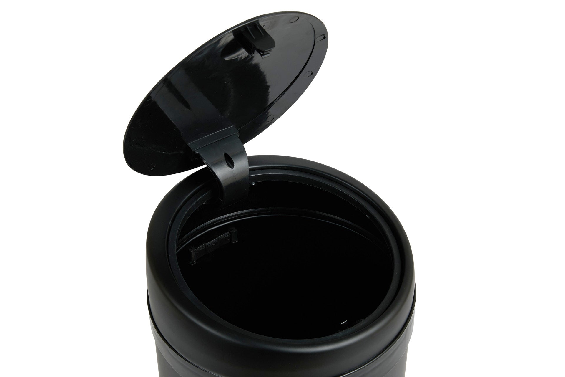 Prullenbak 50L rond - Mat Zwart