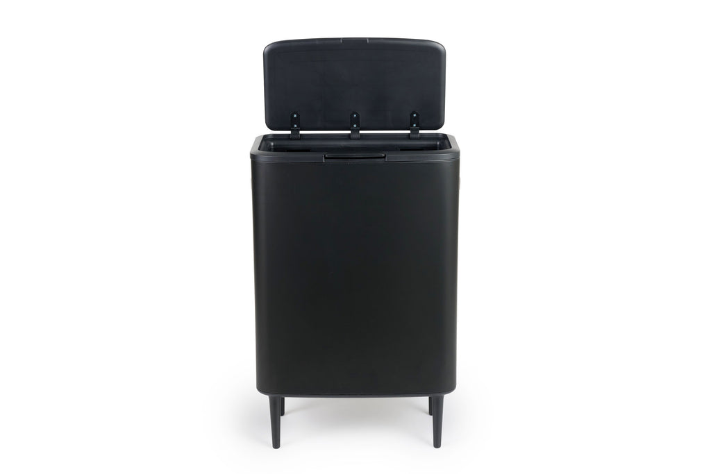 Prullenbak push bin 60L - mat zwart