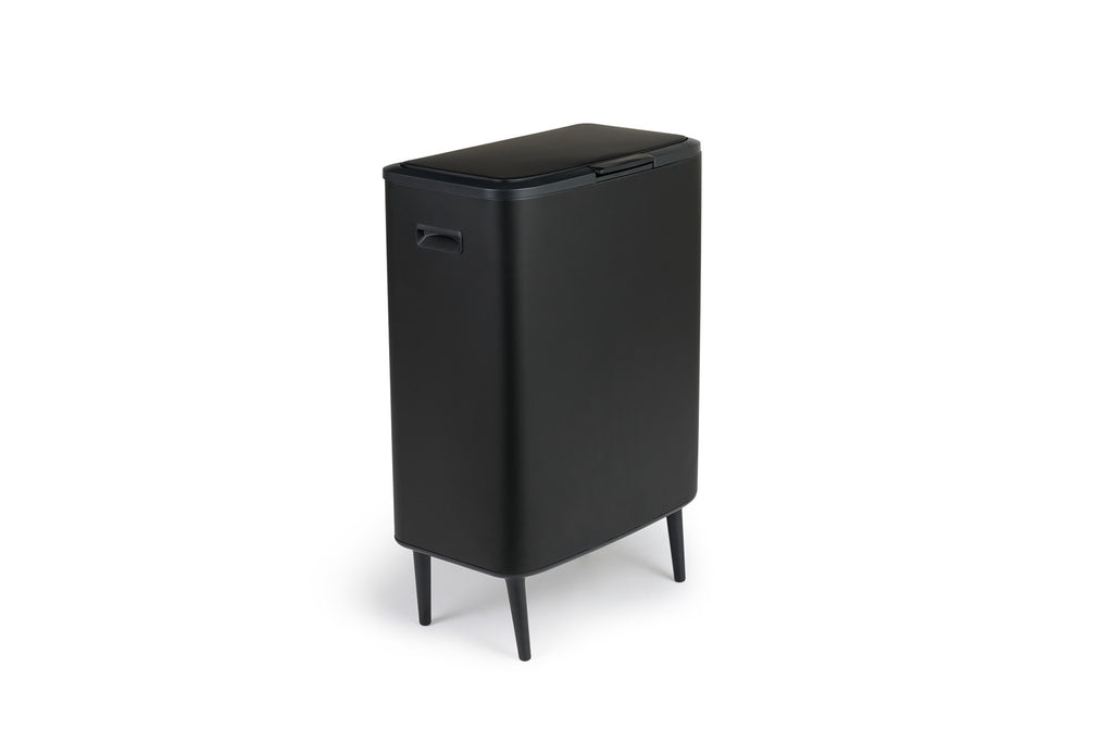Prullenbak push bin 60L - mat zwart