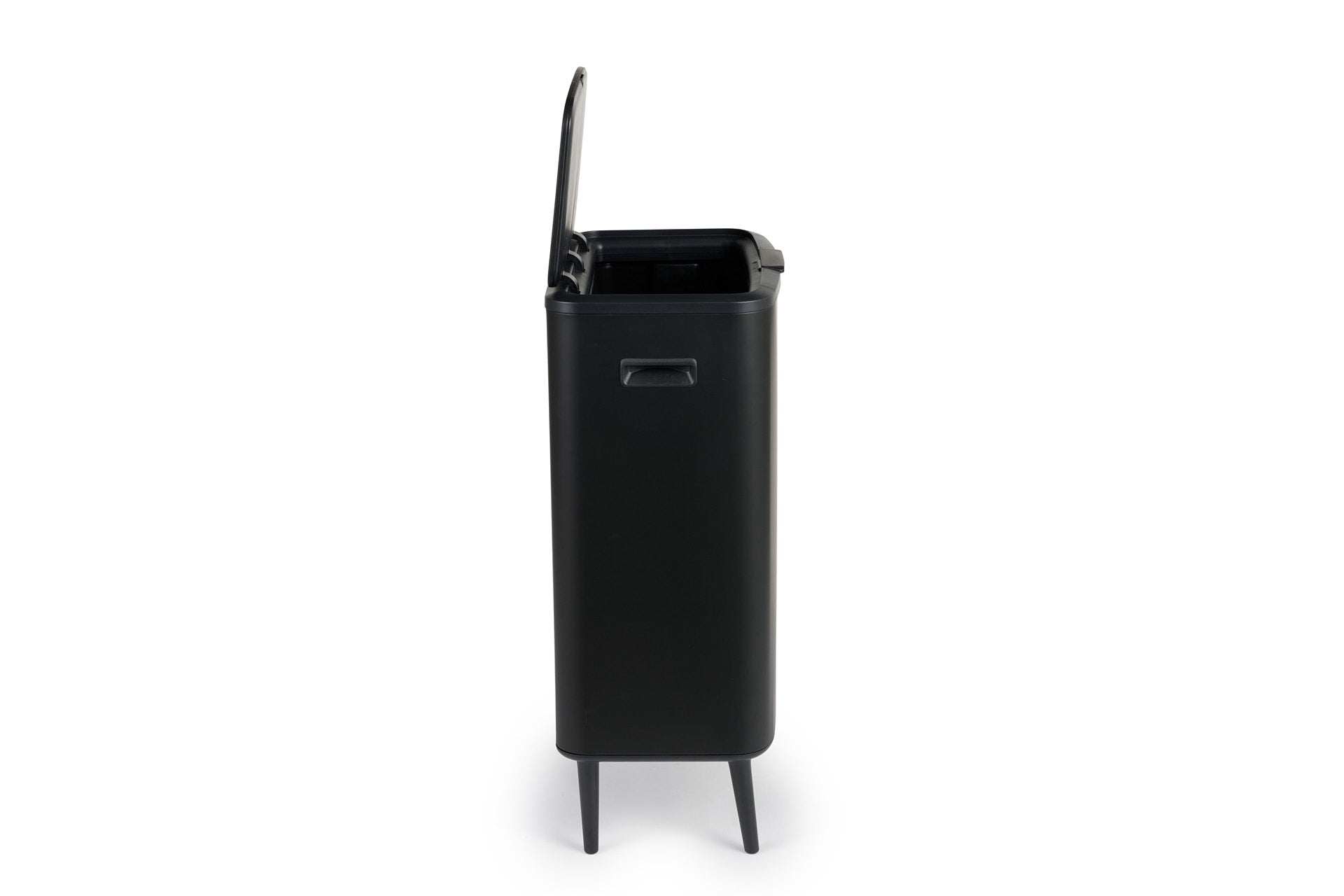 Prullenbak push bin 60L - mat zwart