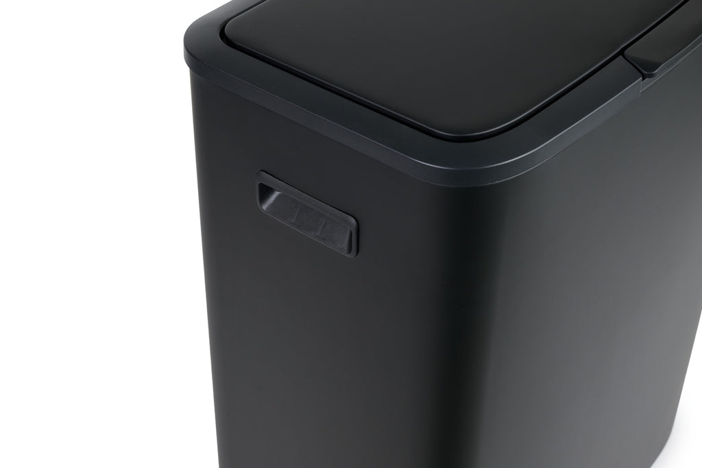 Prullenbak push bin 60L - mat zwart