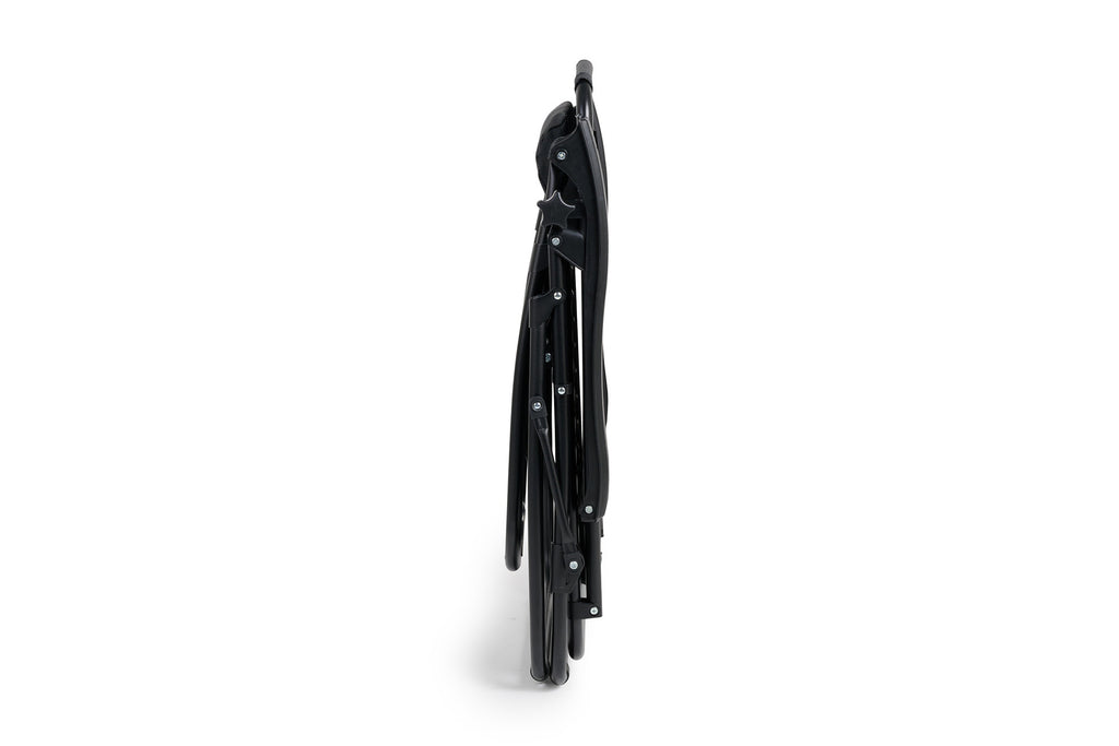 Premium ligstoel antraciet met kussen - 2 pck